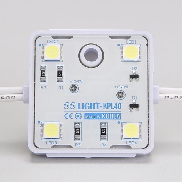 LED 3구 모듈 12V 청색 KB3 100개묶음 6367