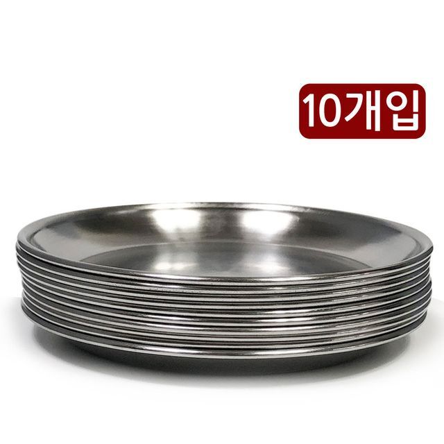 한국금속 스텐접시 x10개 (4호 15.7cm)찬기 반찬 그릇
