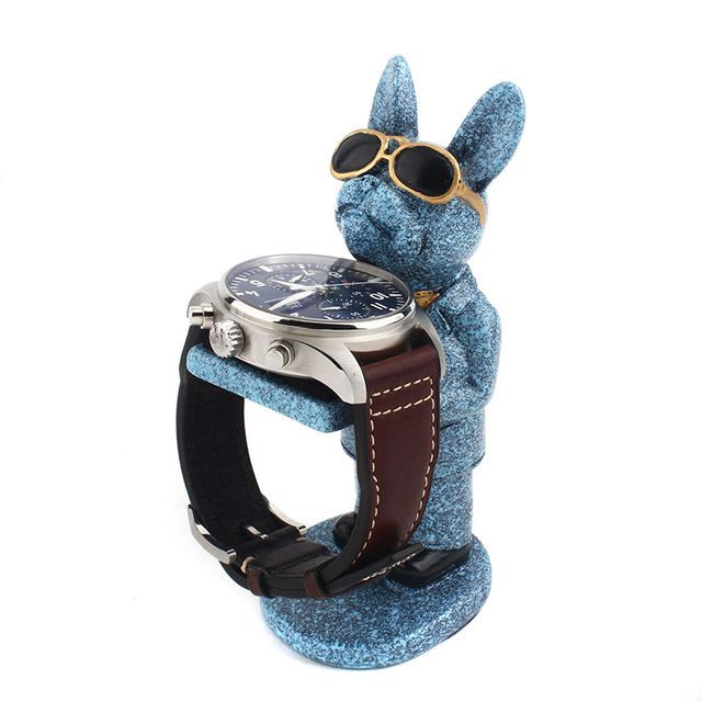 포춘독 손목시계 거치대 대형 안경쓴 강아지 스탠드