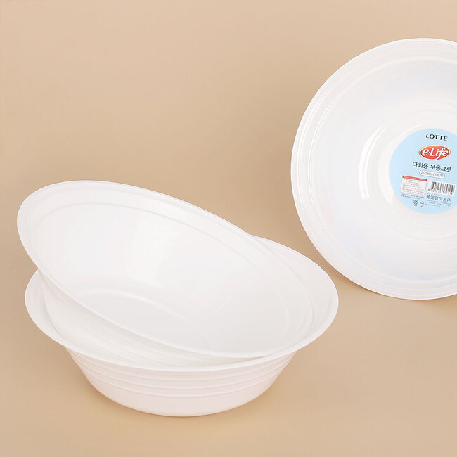 [이라이프] 다회용 우동그릇 10개입(20cm) 일회용그릇