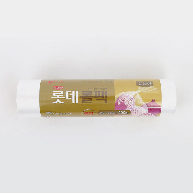 [이라이프] 알뜰형 위생롤백 200매입 중형 비닐롤팩