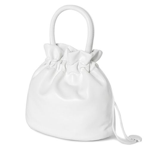 데일리 여성 패션 작은 복조리 메신저백 흰색 가방