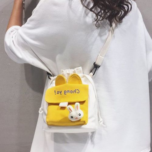 10대 메신저백 인기 패션 여성 숄더백 노란색 가방