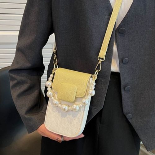 인기 여성 숄더백 캐주얼 유행 쇼퍼백 노란색 가방