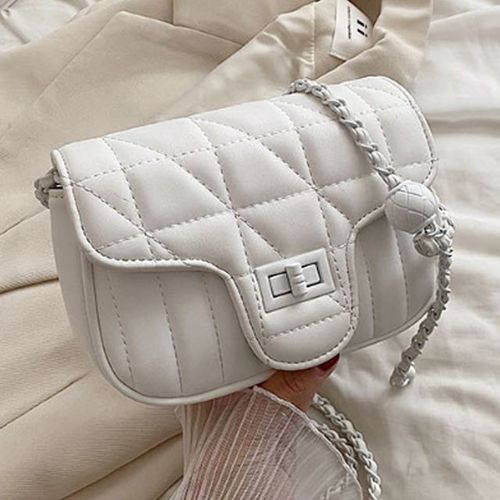캐주얼 쇼퍼백 여성 패션 작은 메신저백 흰색 가방