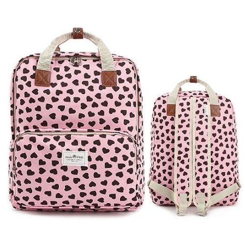 트렌디 신상 가방 캐주얼 인기 여자 학생 핑크 책가방