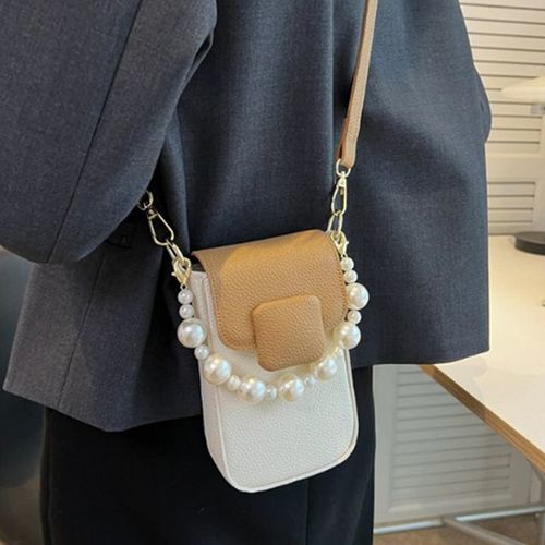 유행 패션 여성 쇼퍼백 베이지 가방 작은 메신저백