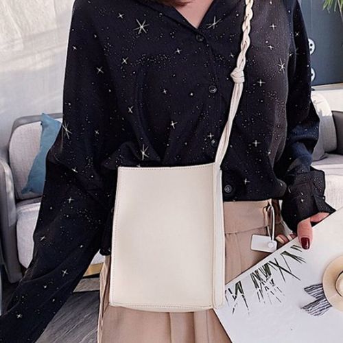 패션 여성 메신저백 휴대폰 수납 쇼퍼백 흰색 가방