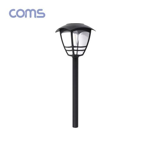 Coms 태양광 LED 정원등 전구형 LED 웜화이트 900mAh