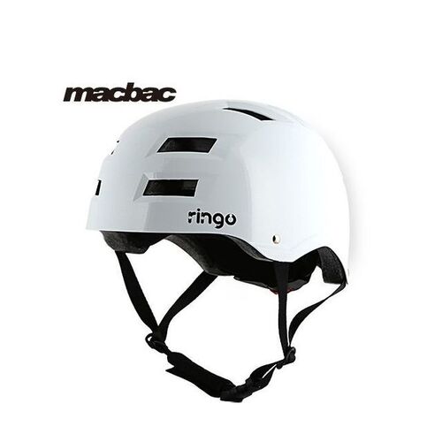링고 유광 화이트 라이딩 헬멧