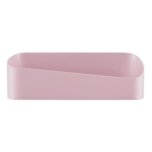 리빙홈 일자 욕실 선반(핑크)