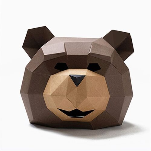 할로윈 3D 종이 입체 가면 만들기키트 (곰)