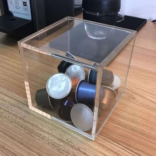 투명 아크릴 커피캡슐 보관함(13x13cm) 티백보관함