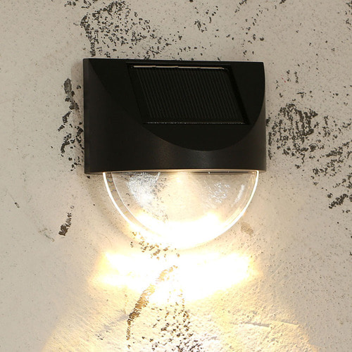 LED 반달 태양광 벽부등 4p세트 태양광카페등