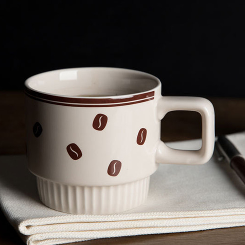 러빙홈 머그컵(320ml) 커피잔 카페머그잔 도자기컵