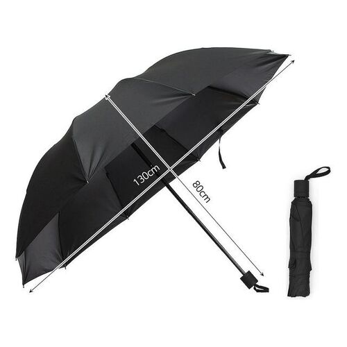 130cm 접이식 대형 골프 우산 4단 접는 큰우산 (블랙)