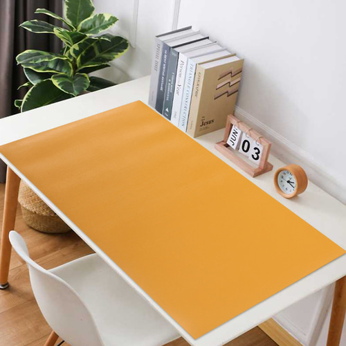 아멜린 양면 테이블 가죽매트(60x30cm) (옐로우+네이비)