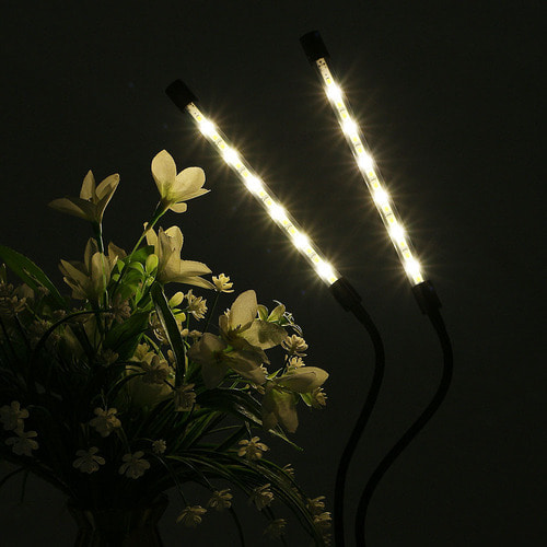 쑥쑥 광합성 LED 식물등(2스틱) (웜색) 다육이 조명