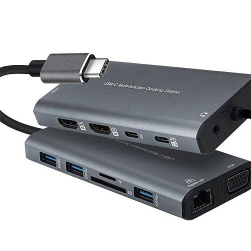 Coms USB 3.1 C타입 멀티 도킹 스테이션 허브 미러링