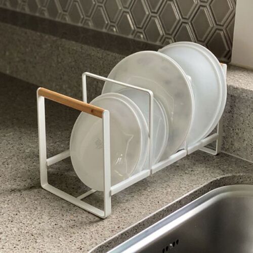 원목핸들 접시정리대/부엌 접시선반 그릇 거치대 보관