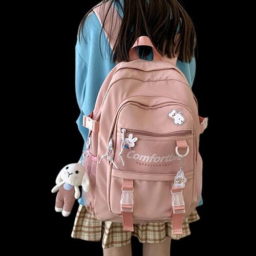 여자 학생 캐주얼 책가방 학교 패션 백팩 데일리 가방