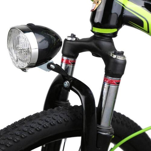 클래식 LED 자전거 전조등(블랙) 자전거야간안전등