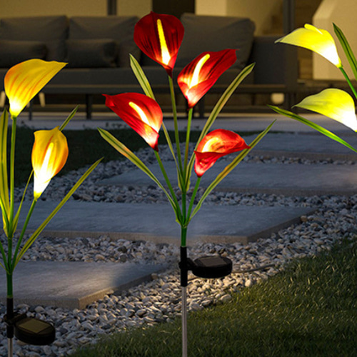 카라 LED 태양광 꽃정원등(레드) 태양열 LED조명