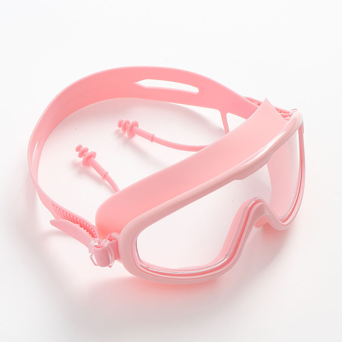 블루돌핀 고글 물안경 김서림방지 투명 수경 핑크