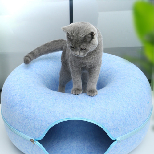 고양이 도넛 터널 숨숨집(60cm) 캣 도넛하우스