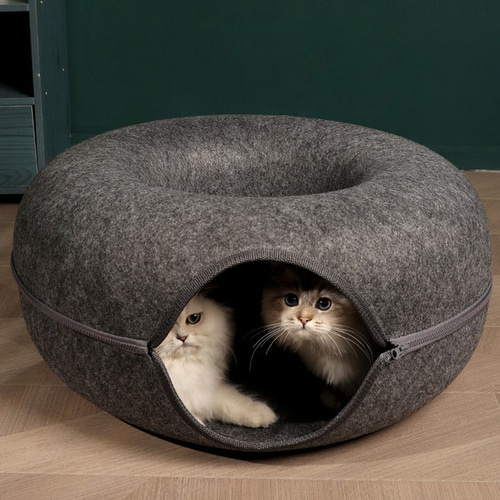 고양이 도넛 터널 숨숨집(60cm) 다묘 캣터널하우스