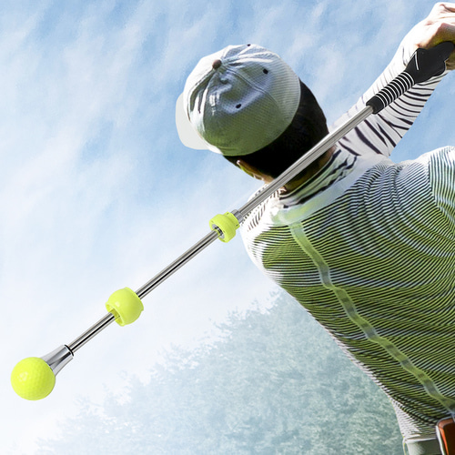파워조절 골프 스윙연습기(그린) 비거리 연습용골프채