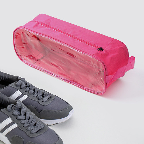 스톨백 휴대용 신발파우치 스포츠 운동화가방 핑크