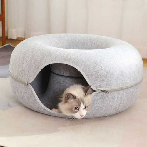 고양이 도넛 터널 숨숨집(60cm) 캣터널하우스