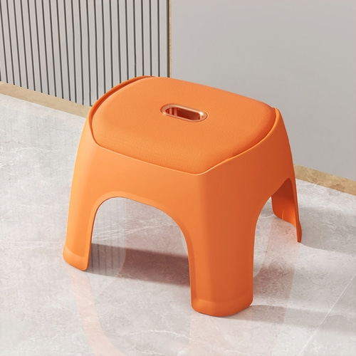 컬러뷰 논슬립 욕실의자(오렌지) 목욕탕 화장실의자