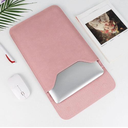 맥씬 노트북 가죽 슬리브 파우치 가방 13.3형 핑크