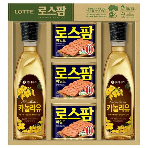 [롯데푸드] 로스팜 혼합 L-3호(ECO 포장) 식용유햄선물세트