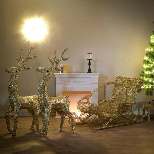 대형 크리스마스 사슴 썰매 장식 산타썰매 사슴장식